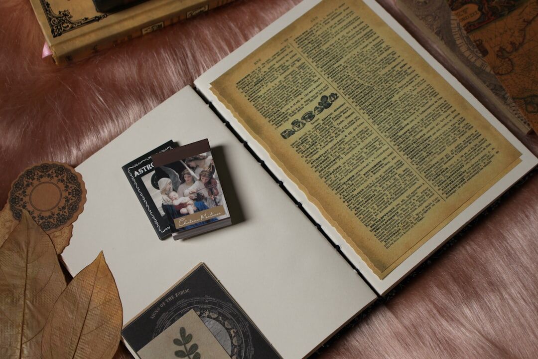 Book cover with an open case file and photographs on desk