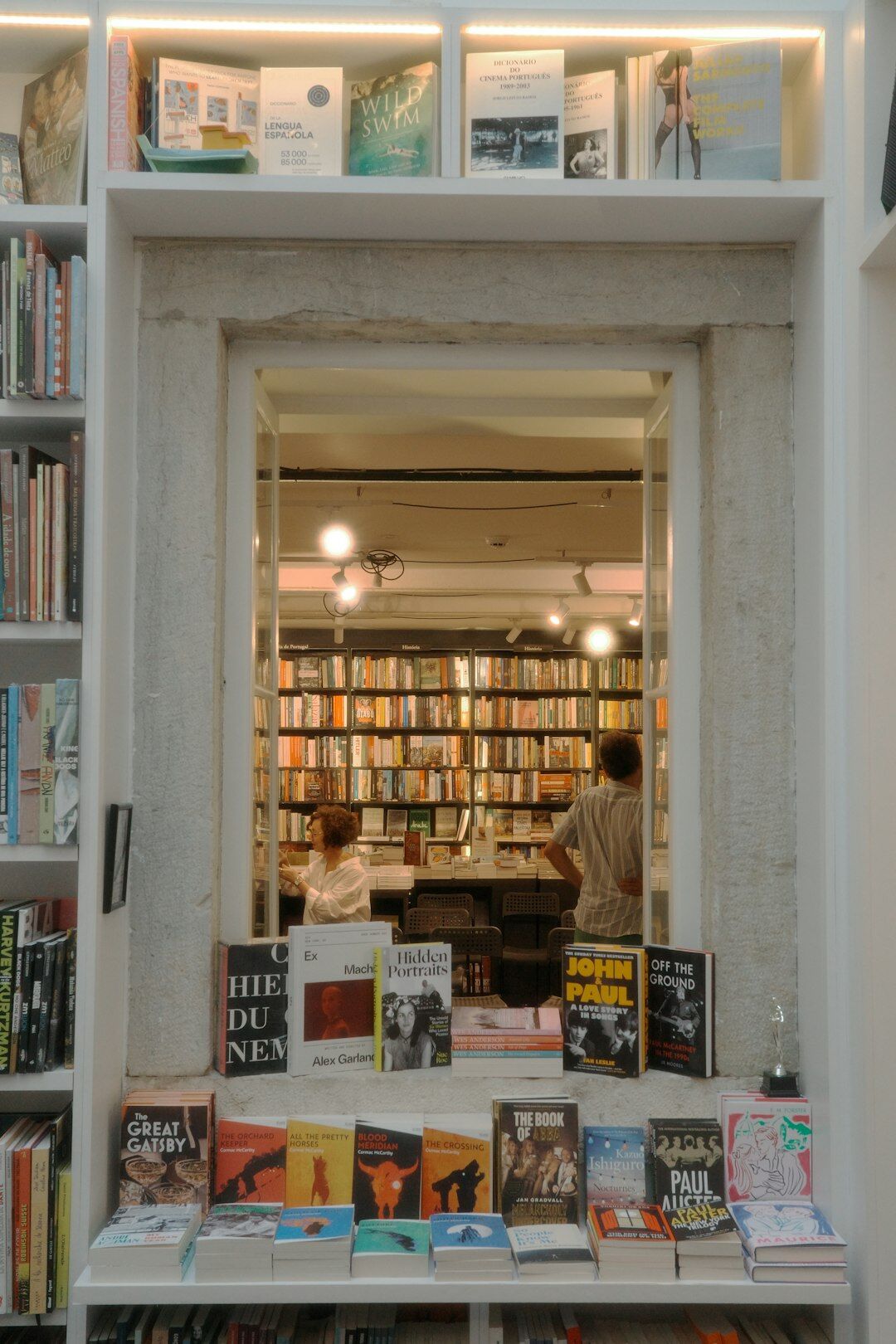 bookstore interior with shelves